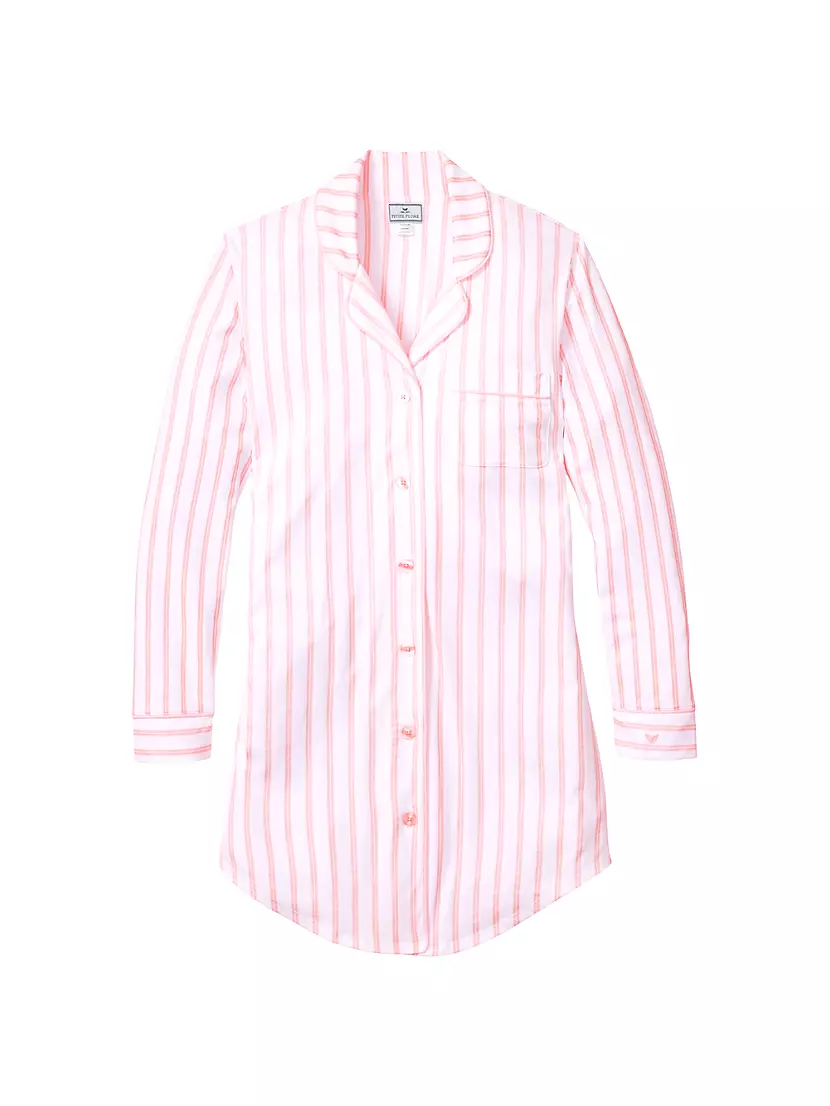 Striped Pajama Nightshirt Petite Plume