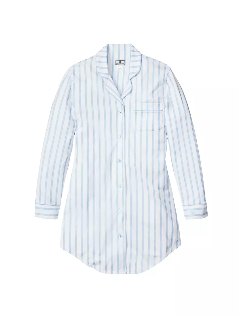 ​Striped Pajama Nightshirt Petite Plume