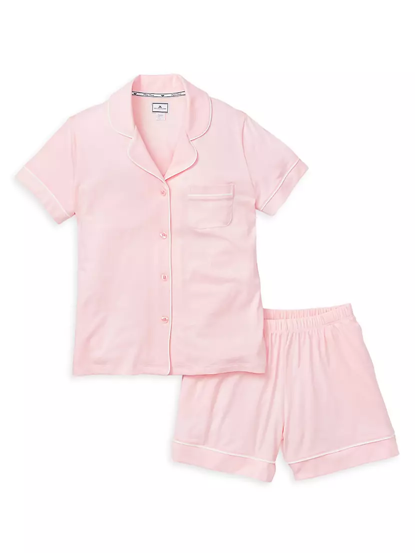 2-Piece Cotton Pajama Shorts Set Petite Plume