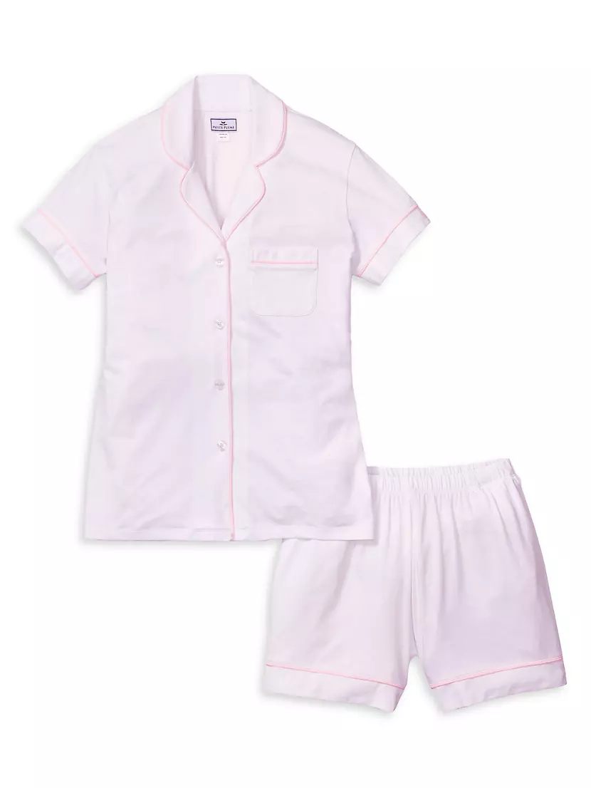 2-Piece Cotton Pajama Shorts Set Petite Plume