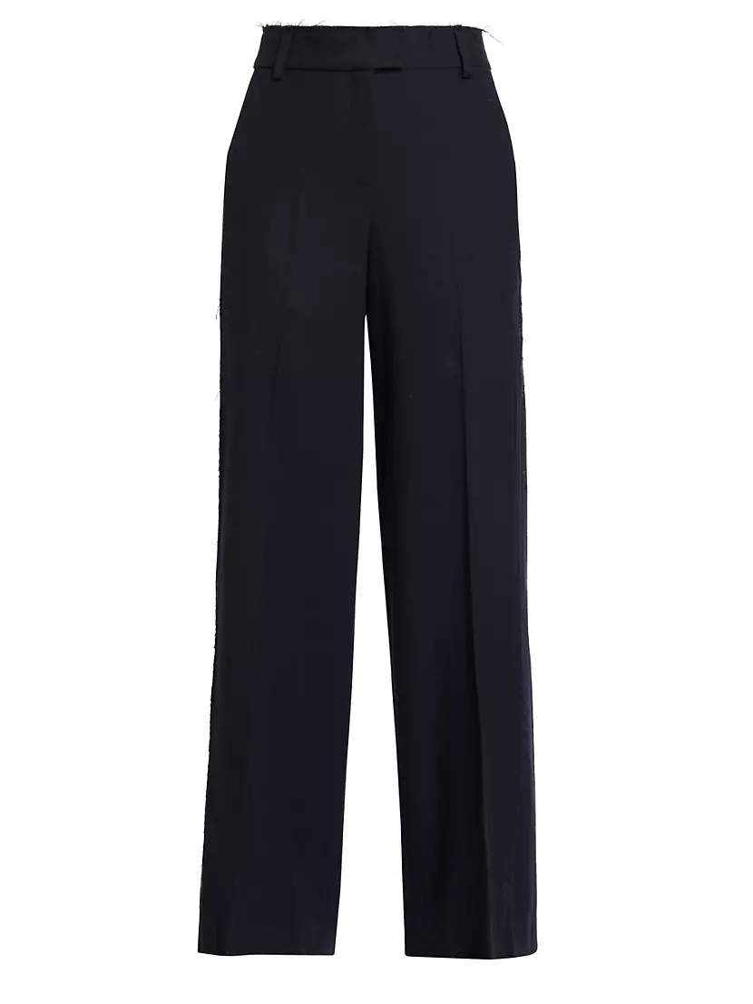 Wool Crepe Low-Rise Pants Jason Wu