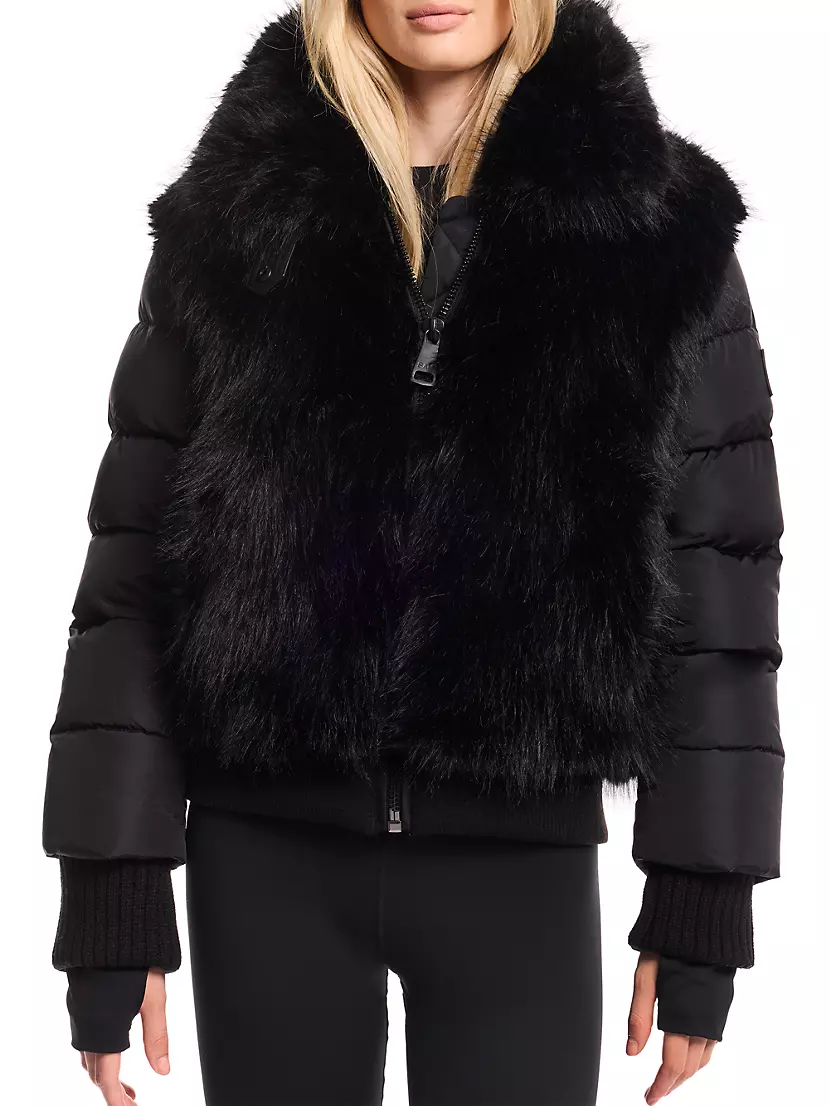 Carlie Faux Fox Jacket Sam.