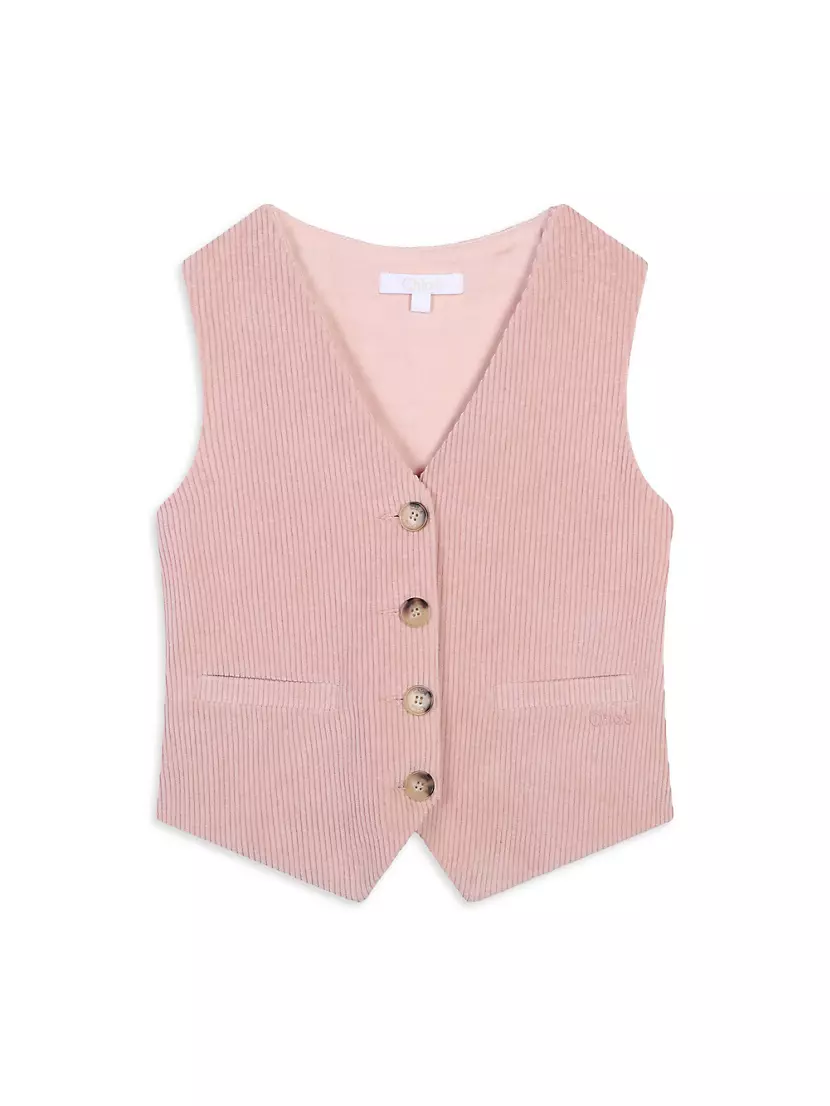 Little Girl's &amp; Girl's Corduroy Waistcoat Chloe