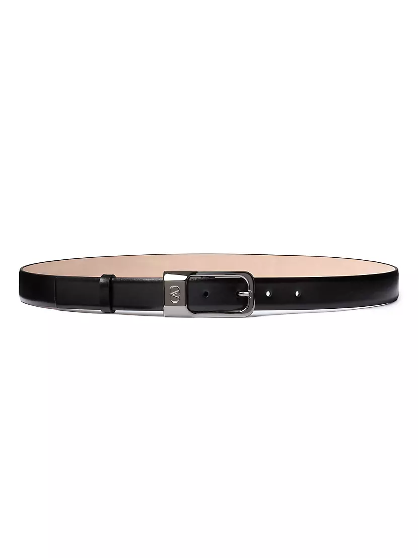 Mini VLogo Signature Calfskin Leather Belt 25MM Valentino Garavani