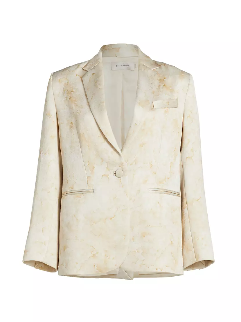 Rebeca Hammered Satin Blazer Silvia Tcherassi