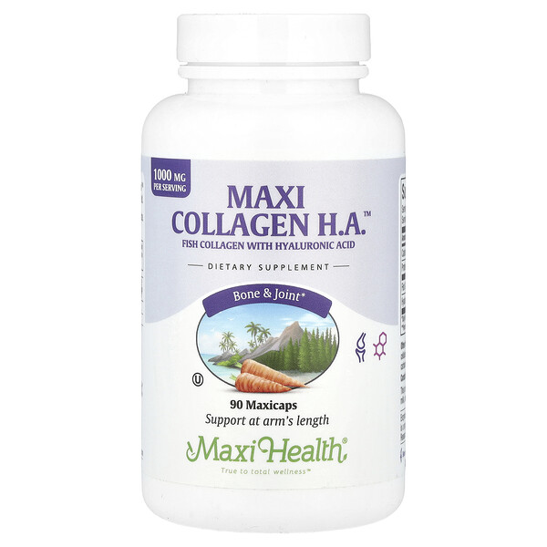 Макси Коллаген H.A., 1000 мг, 90 капсул по 333 мг Maxi Health