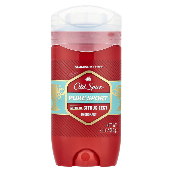 Дезодорант Pure Sport с цитрусовым ароматом, без алюминия, 85 г, защита 24/7 Old Spice