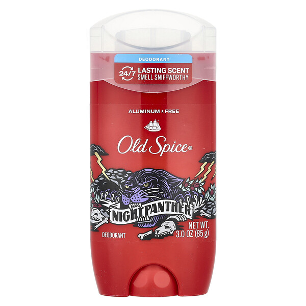 Дезодорант Night Panther, 85 г, 24/7 стойкий аромат без алюминия Old Spice