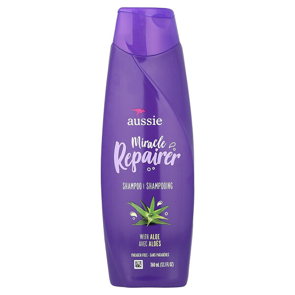 Miracle Repairer, Shampoo With Aloe, 12.1 fl oz (360 ml) Aussie