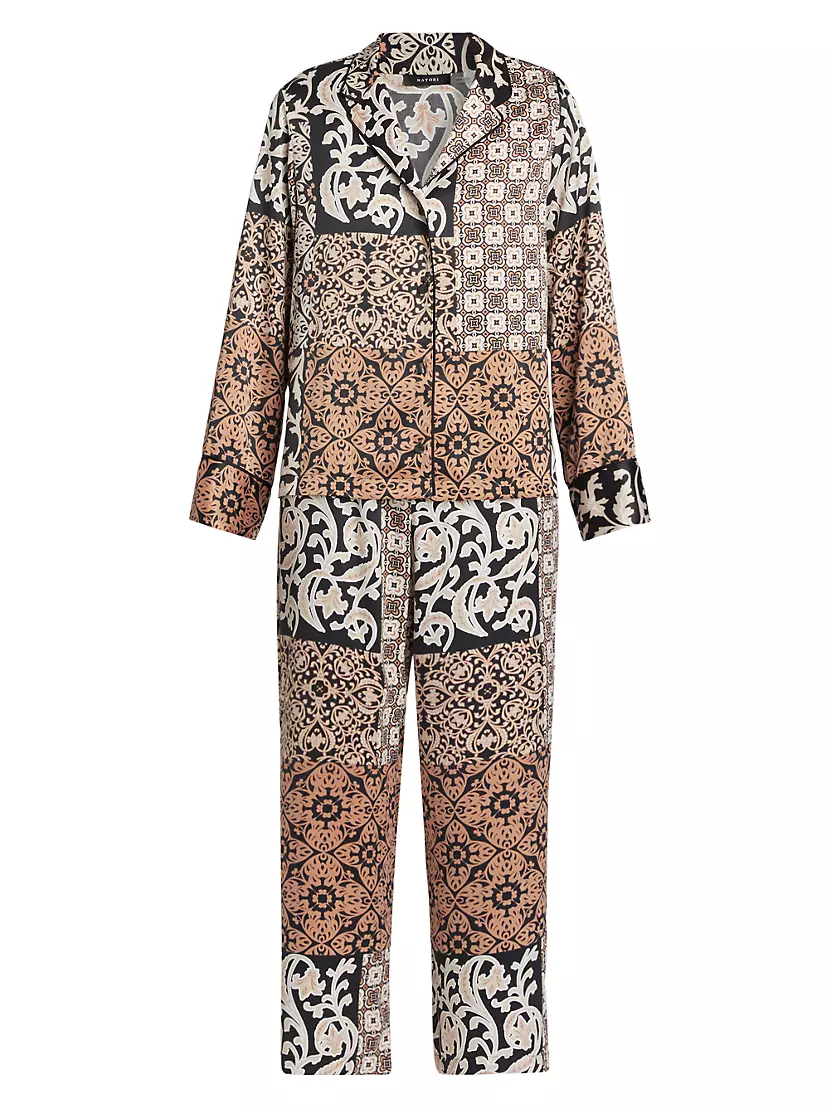 Tapestry Patchwork​ 2-Piece Pajama Set Natori