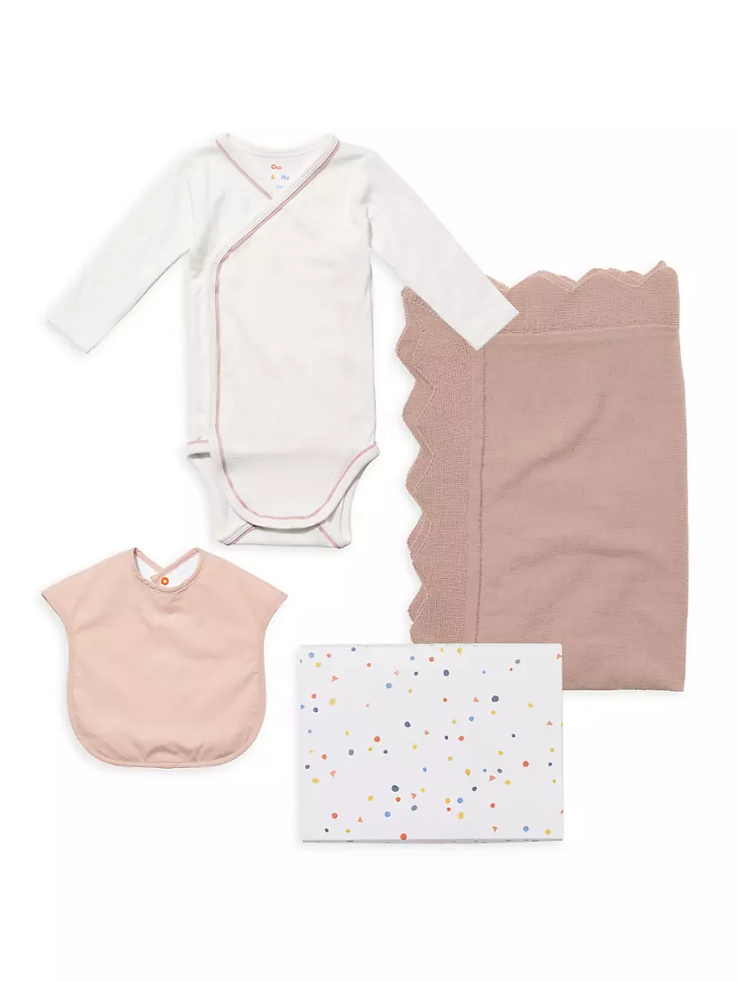 Baby Girl's ​Sip &amp; See Wool-Blend Set Oso & Me