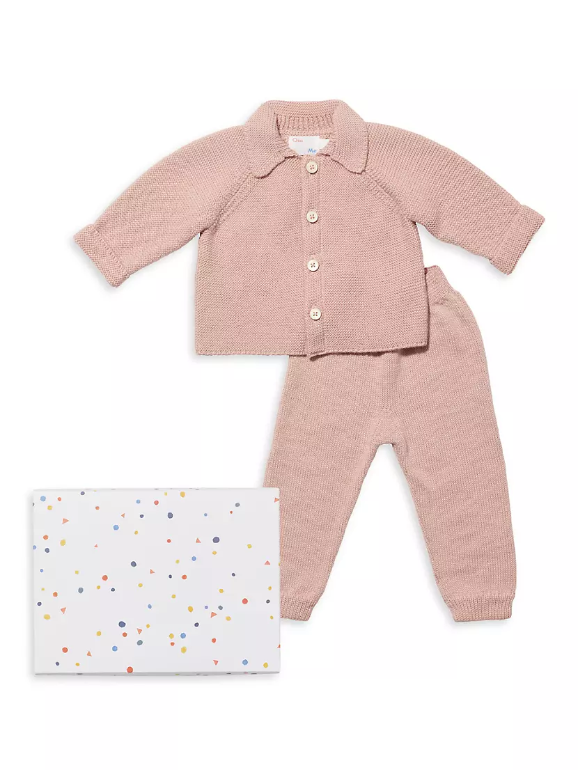 ​Baby's 2-Piece Wool-Blend Sweater Set Oso & Me