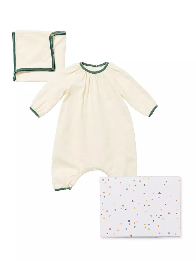 ​Baby's Bubble Coveralls &amp; Blanket Set Oso & Me