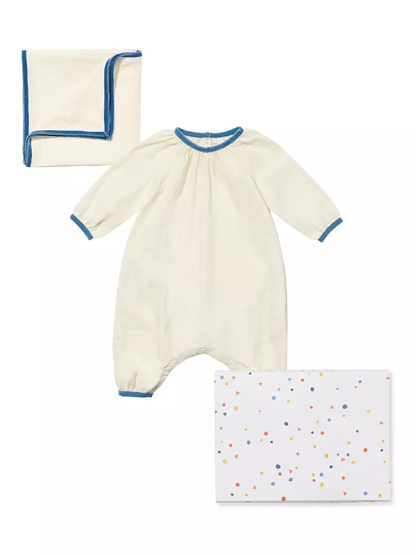 ​Baby's Bubble Coveralls &amp; Blanket Set Oso & Me