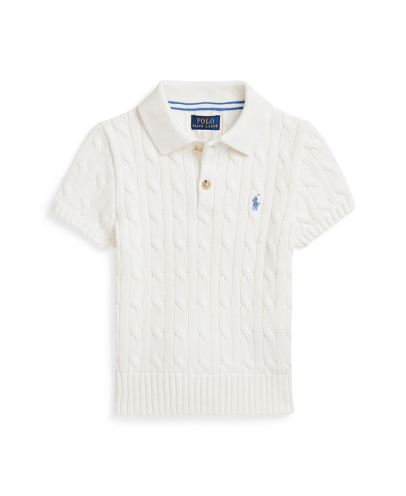 Toddler and Little Boys Cable-Knit Polo-Collar Sweater Polo Ralph Lauren