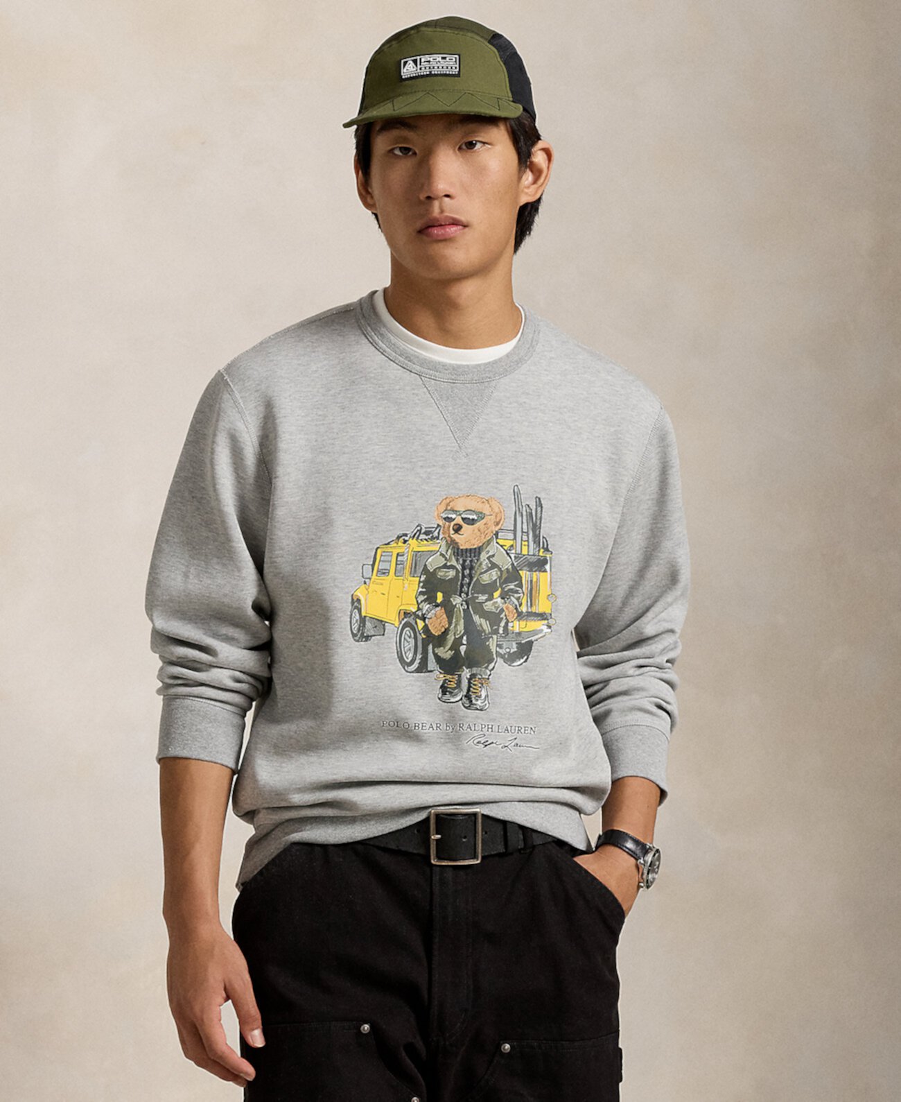 Men's Polo Bear Double-Knit Sweatshirt Polo Ralph Lauren