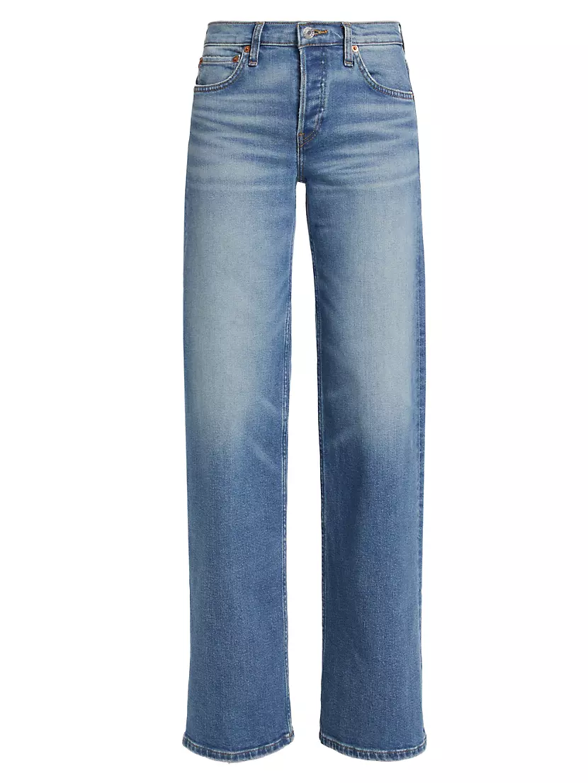 Stretch Mid-Rise Wide-Leg Jeans Re/Done