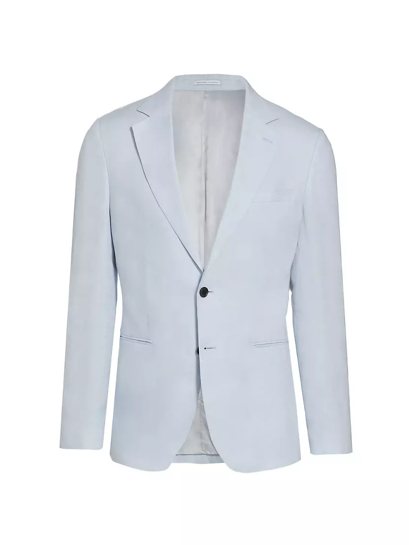 Kin B Linen Two-Button Blazer Reiss