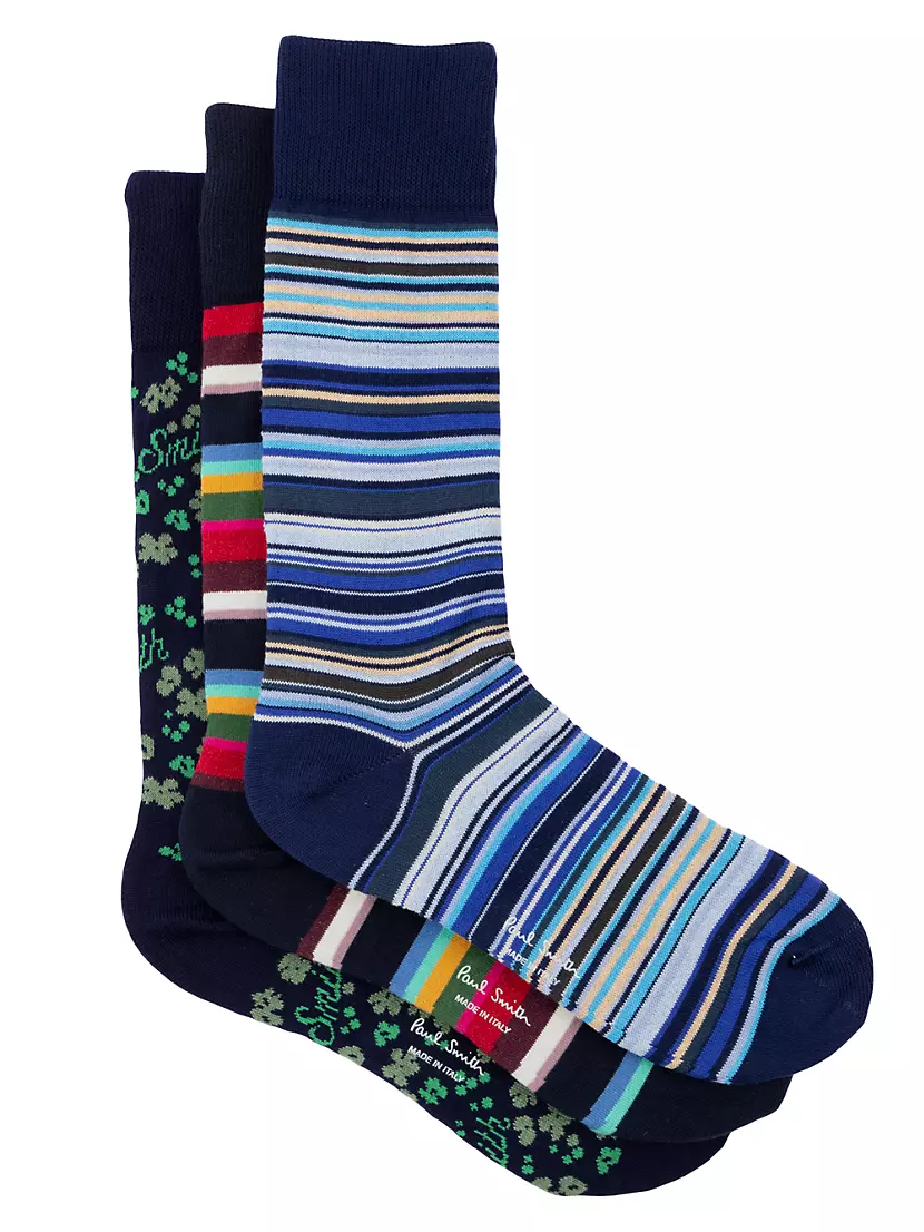 3-Pack Seasonal Stripe Socks Paul Smith