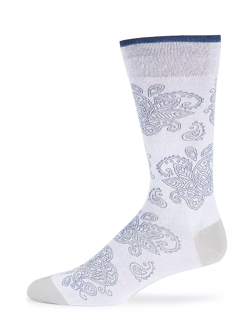 Abstract Mid-Calf Socks Marcoliani