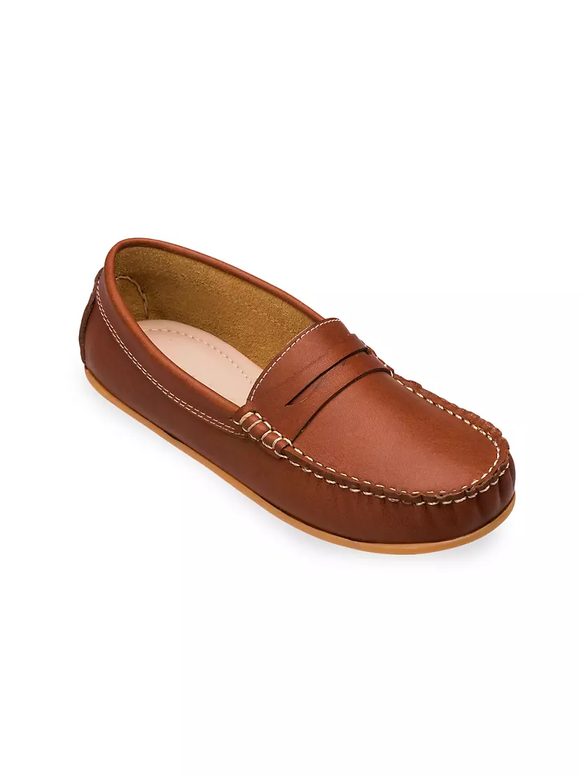 Boy's JP Leather Moccasins Elephantito