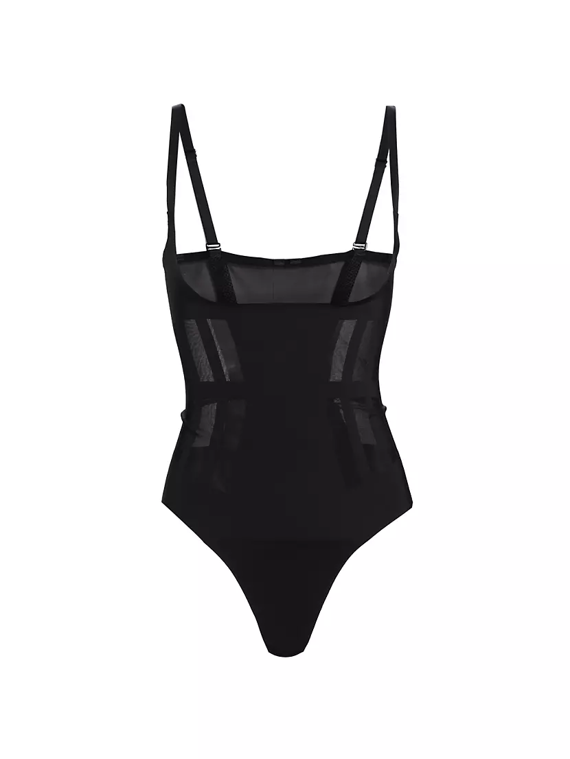 Luxe Control Mesh Bodysuit Commando