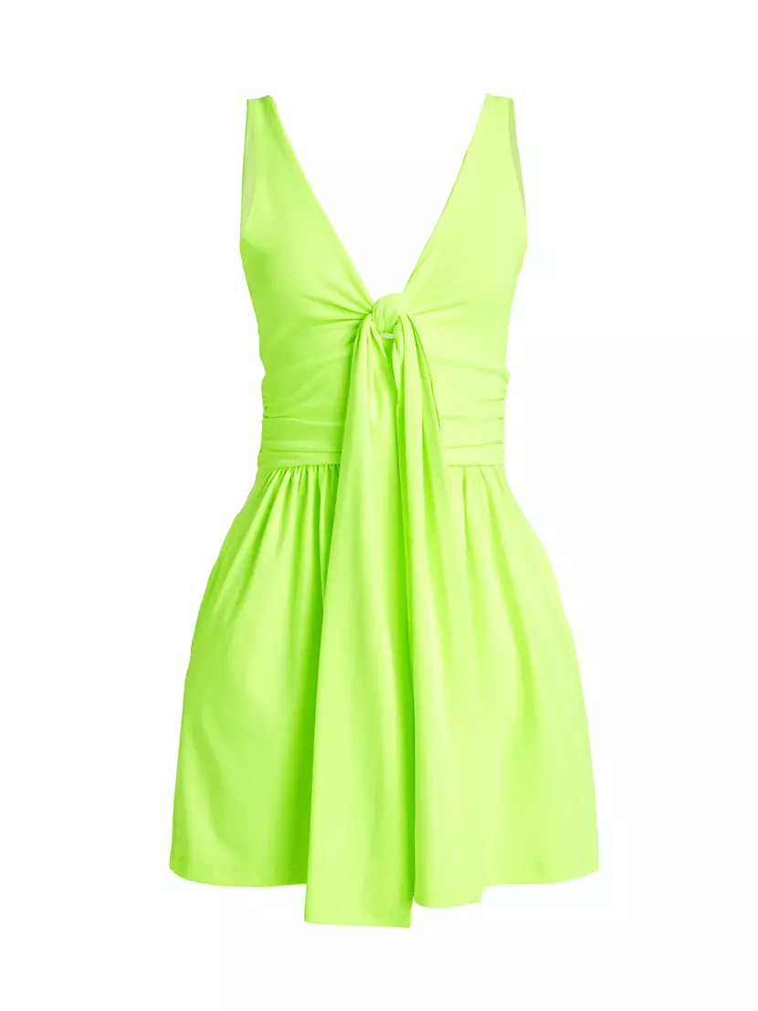 Ruched Tie-Front Romper Susana Monaco