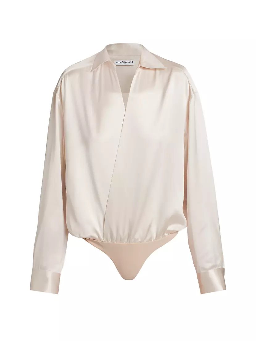 Ilana Satin Bodysuit Nonchalant Label