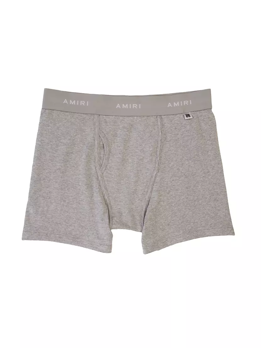 Logo Stretch-Cotton Boxer Briefs Amiri