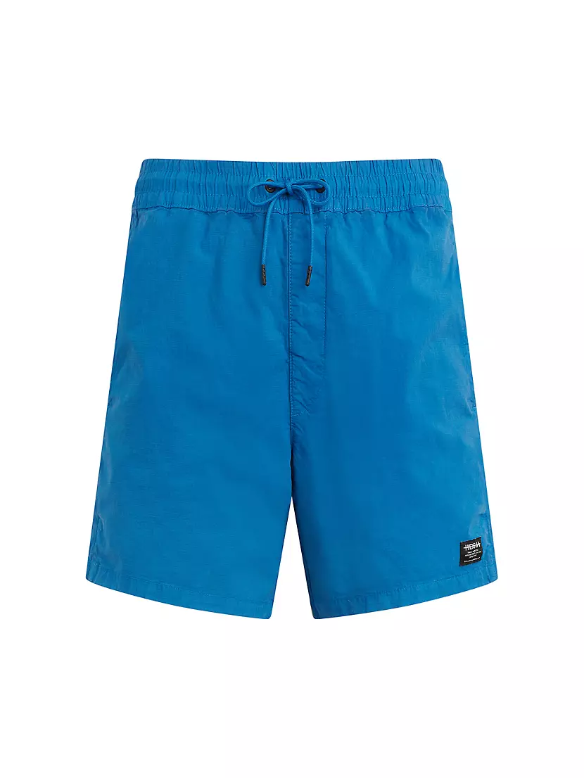 Cotton Ripstop Racer Shorts Hudson Jeans