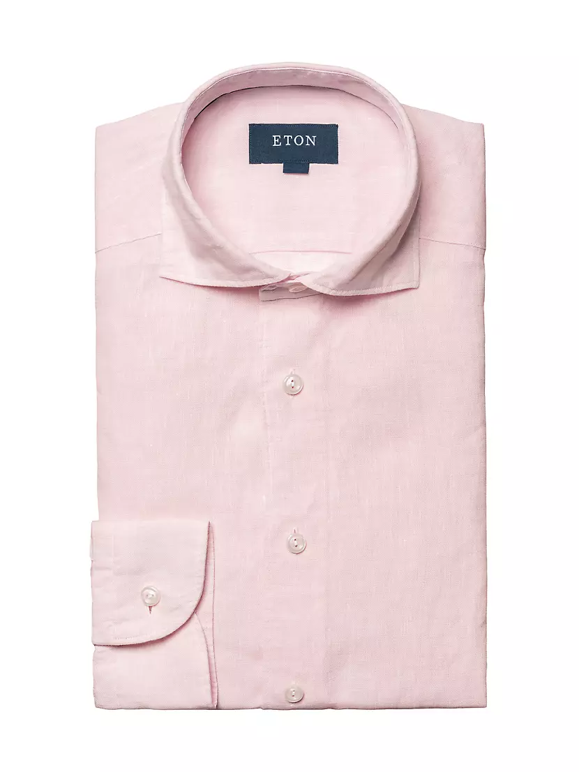 Contemporary-Fit Linen Shirt Eton