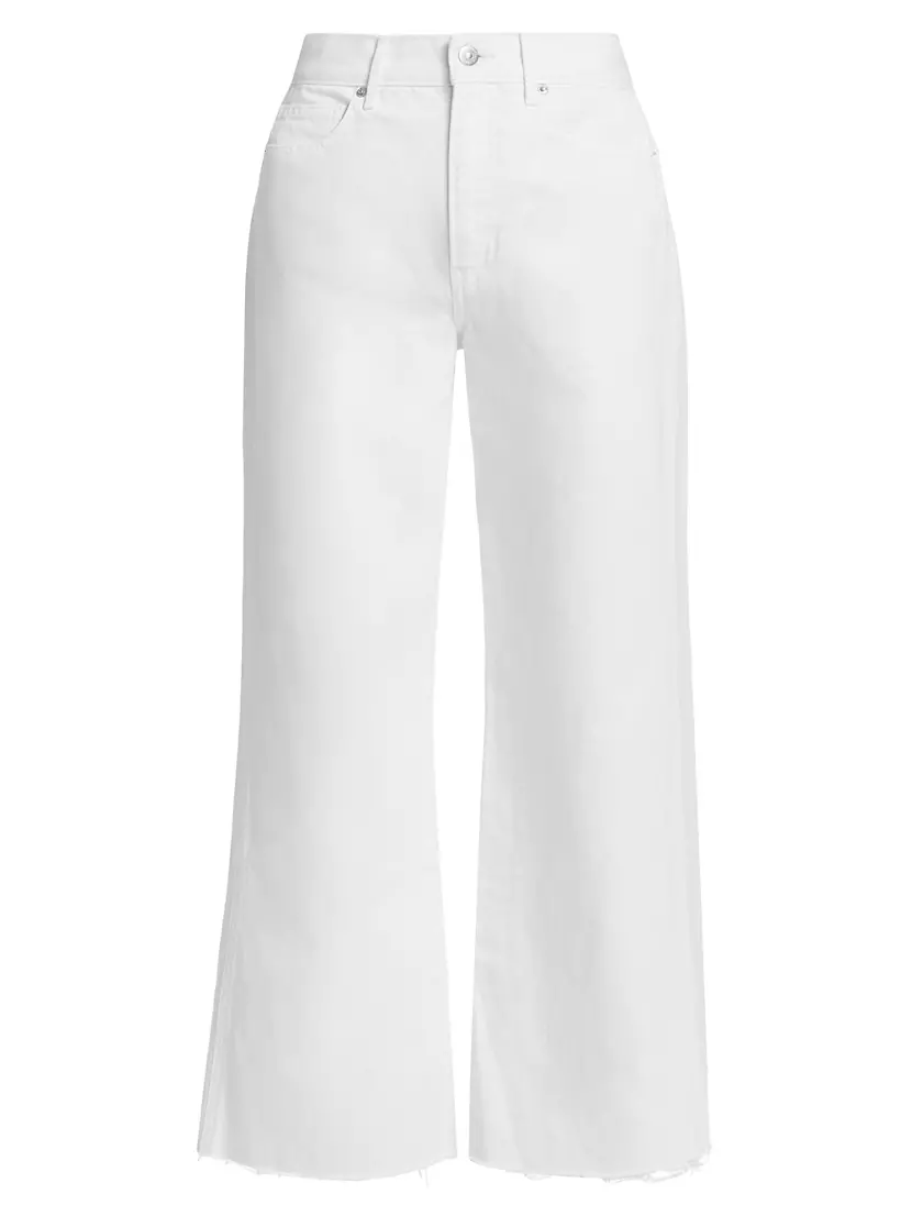 Taylor High-Rise Cropped Wide-Leg Jeans Veronica Beard