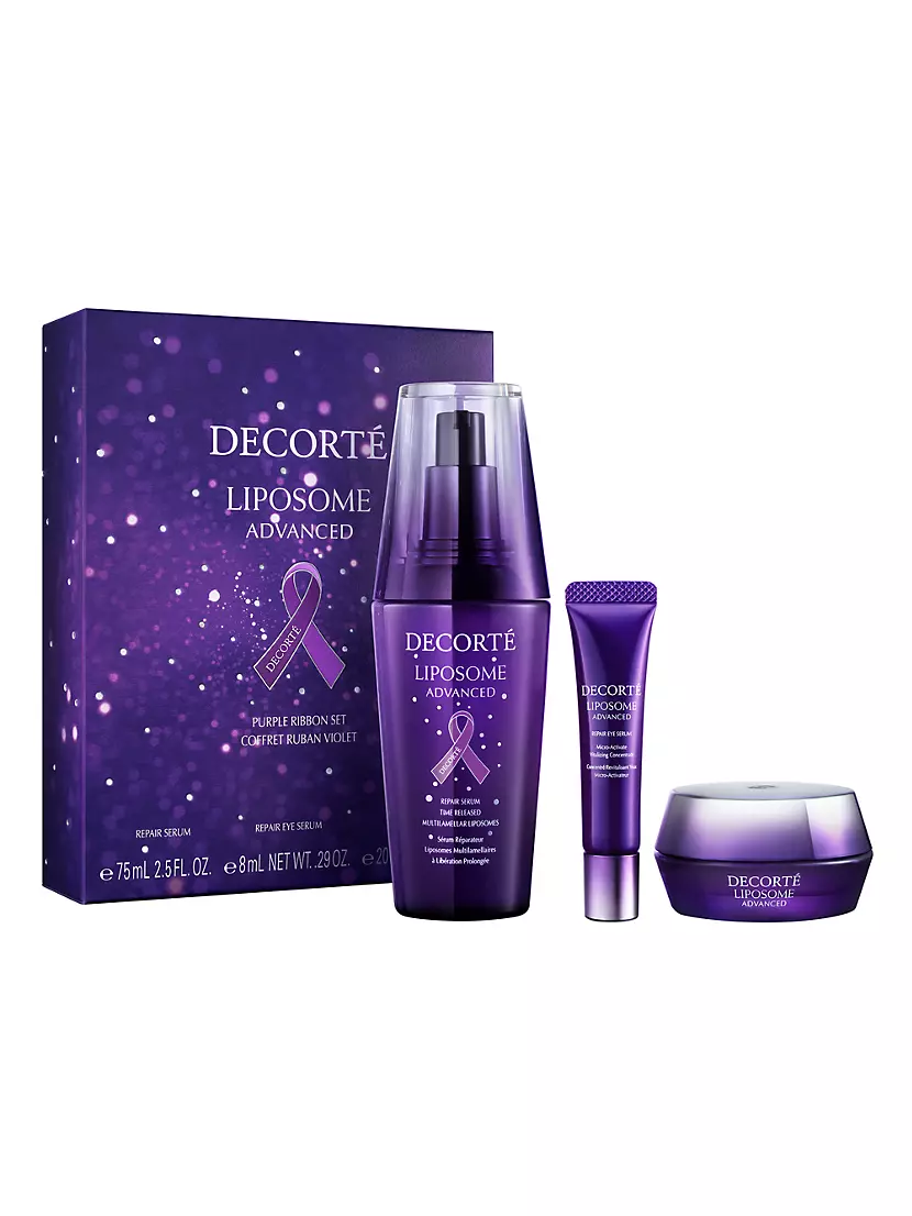 Purple Ribbon Liposome Advanced Repair 3-Piece Skincare Set Decorté