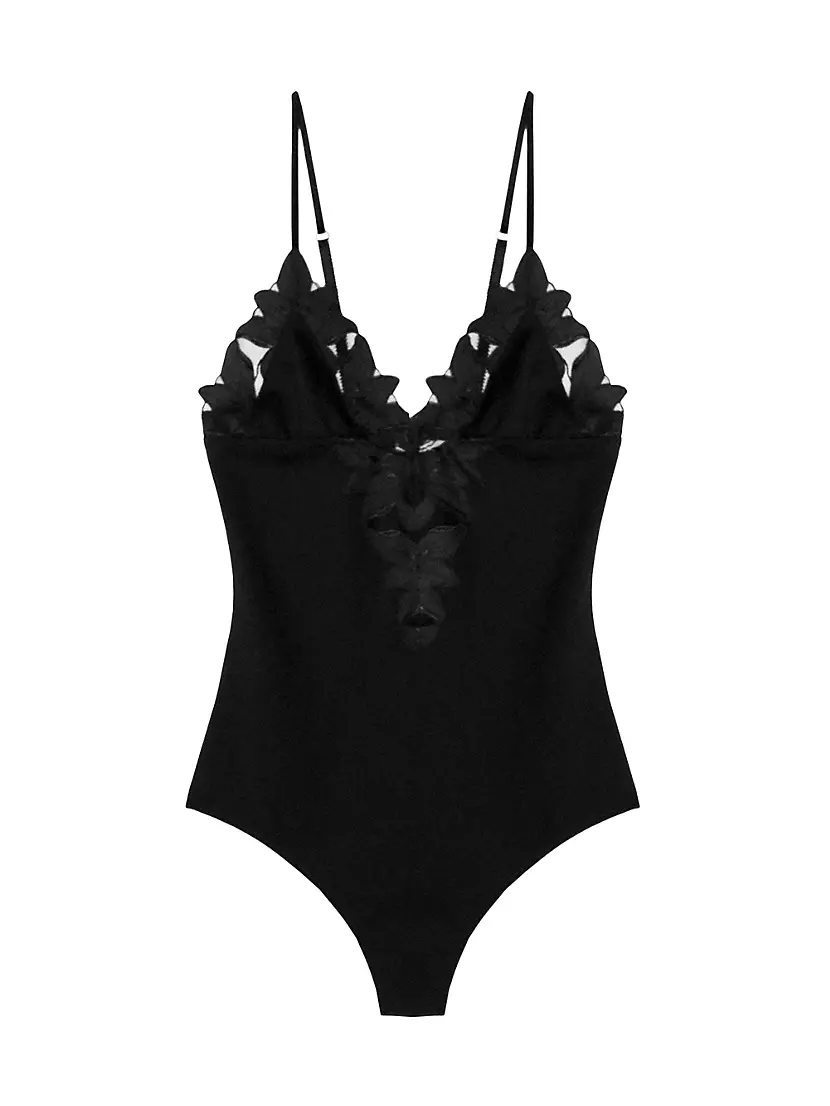 Lily V-Neck Bodysuit Fleur du mal