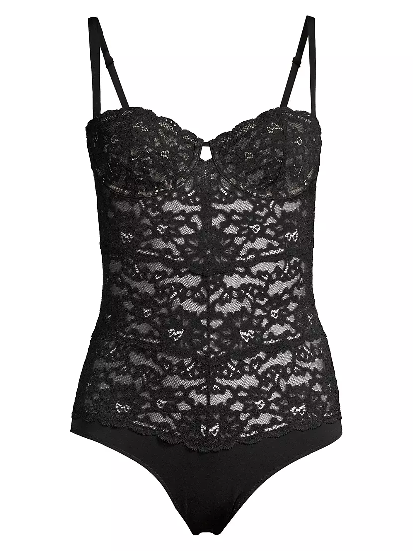 Charlotte Lace Balconette Bodysuit Fleur du mal