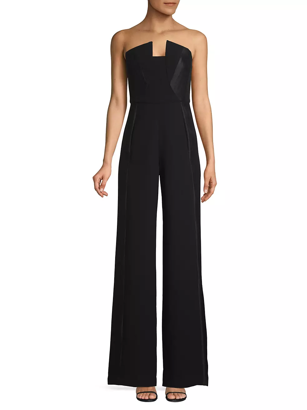 Lena Strapless Jumpsuit Black Halo