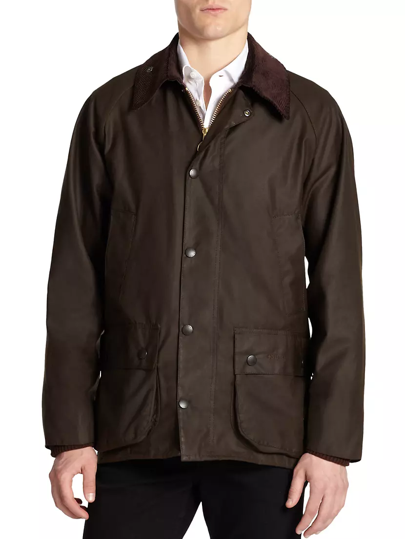 Вощеная куртка Barbour Bristol с вельветовым воротником и скрытой молнией Barbour