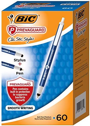 Ручка с шариковым стержнем и стилусом Clic Stic, 1.0 мм, синяя, 60 штук Bic