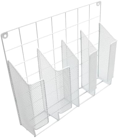 Органайзер для кухни настенный на 4 отсека, белый, для пленки и мешков для сэндвичей YBM HOME