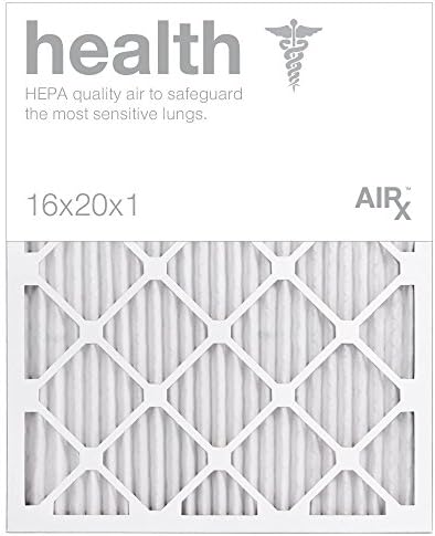 AIRx HEALTH 16x20x1 MERV 13 Pleated Air Filter - Made in the USA - Box of 6 AIRx Filters