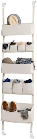 Honey-Can-Do 10-Pocket Over-The-Door Organizer, Natural SFT-08648 Natural Honey-Can-Do