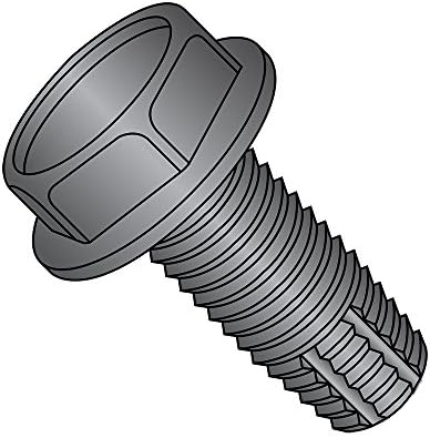 Стальной резьбонакатной саморез с черным оксидным покрытием, с шестигранной головкой, тип F, 5/16"-18, длина 12,7 мм (упаковка из 25) Small Parts