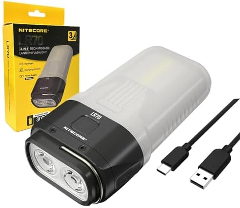 Лампа-фонарь 3 в 1 с зарядкой, 3000 Лм, дистанция до 300 м, USB-C Nitecore