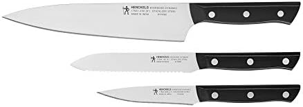 HENCKELS Everedge Dynamic Razor-Sharp 3-Piece Kitchen Knife Set, Chef Knife, Paring Knife, Utility KnifeStarter Set, German Engineered Informed by 100+ Years of Mastery Henckels