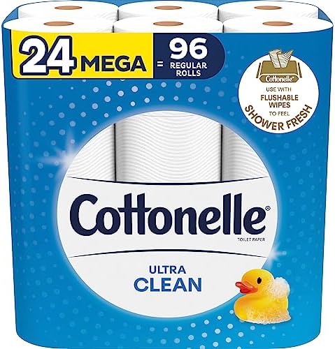 Туалетная бумага Ultra Clean, мега-роллы, 3 раза толще, 2 раза впитывающая Cottonelle