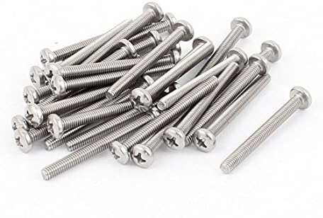 uxcell a15111200ux1682 Cabinet Drawer Handles M4 x 40mm Thread Phillips Head Screws (Pack of 30) Uxcell