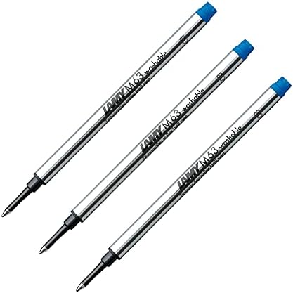 Lamy M63 Rollerball Refill Blue (Pack of 3) and Wipe Lamy