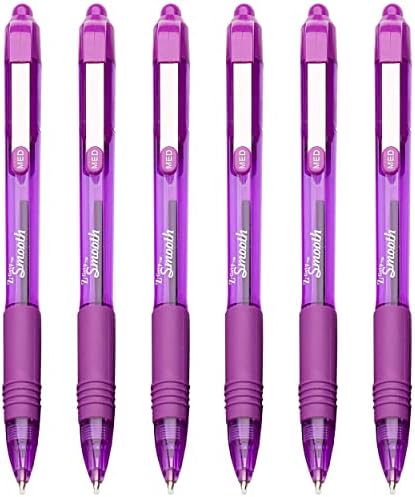 Z-Grip Smooth - Retractable Ballpoint Pen - Pack of 6 - Purple Zebra