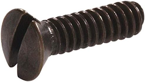 Hillman 4200 Antique Brass Electrical Switch Plate Screw 6-32 x 1 in. (20-Pack), Antique Bronze Hillman