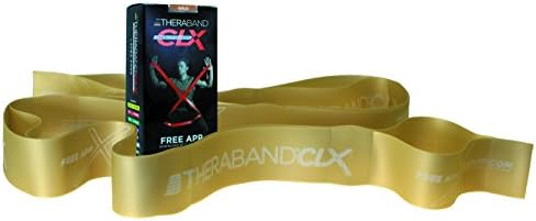 Эспандер THERABAND CLX с петлями, резистенция 2.6 кг и 3.9 кг, без латекса, удобные захваты TheraBand